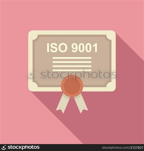 Standard process icon flat vector. Policy compliance. Law iso. Standard process icon flat vector. Policy compliance