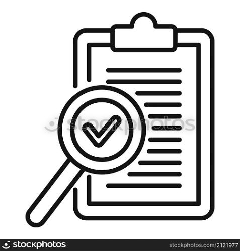 Standard process icon outline vector. Policy compliance. Law iso. Standard process icon outline vector. Policy compliance