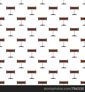 Standing heater pattern seamless vector repeat for any web design. Standing heater pattern seamless vector