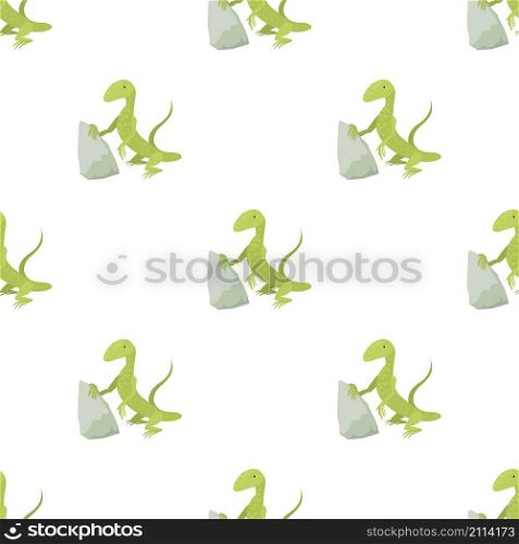 Standing lizard pattern seamless background texture repeat wallpaper geometric vector. Standing lizard pattern seamless vector
