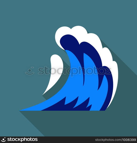 Standing wave icon. Flat illustration of standing wave vector icon for web. Standing wave icon, flat style