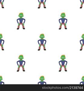 Standing zombie pattern seamless background texture repeat wallpaper geometric vector. Standing zombie pattern seamless vector