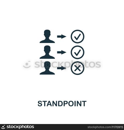Standpoint icon. Premium style design from business management collection. Pixel perfect standpoint icon for web design, apps, software, printing usage.. Standpoint icon. Premium style design from business management icon collection. Pixel perfect Standpoint icon for web design, apps, software, print usage