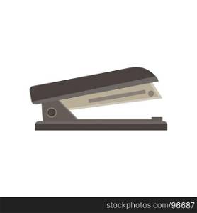 Stapler vector illustration isolated icon office business clip design flat iron stapling paper