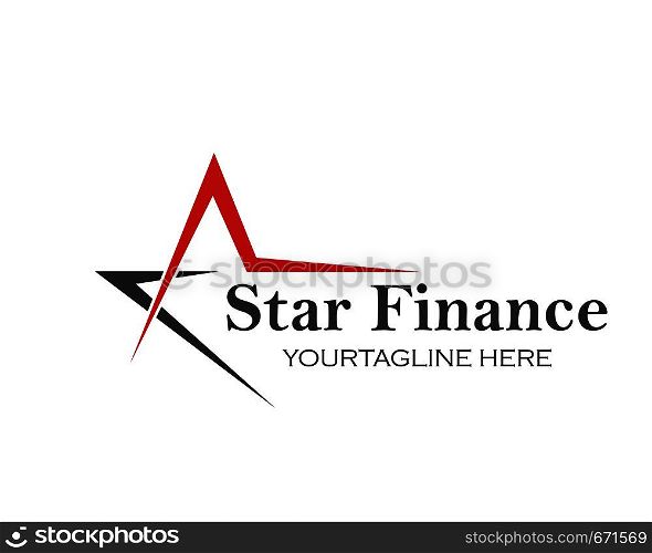 Star,A letter Logo Template vector icon illustration design