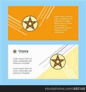 Star abstract corporate business banner template, horizontal advertising business banner.