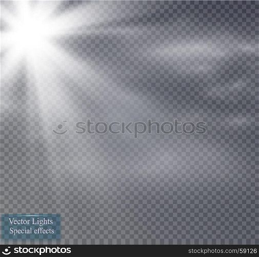 Star and fog or smog on a transparent background. Star on a transparent background.fog.smoke. Vector Illustration