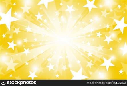 Star and light banner background with copy space