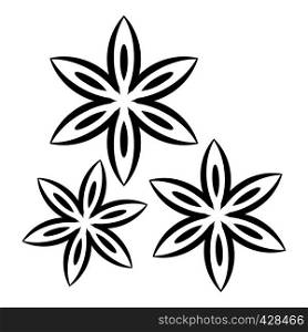 Star anise icon. Simple illustration of star anise vector icon for web. Star anise icon, simple style