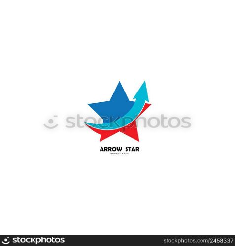 Star arrow logo.vector illustration design template