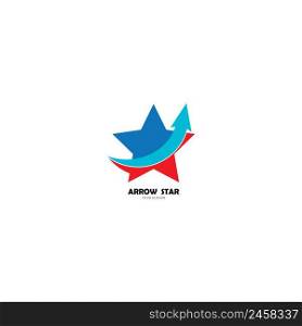 Star arrow logo.vector illustration design template