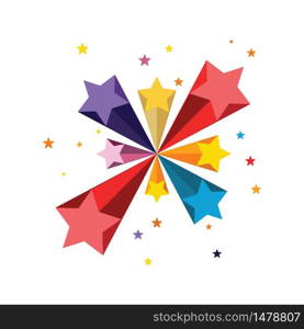 Star Background Template vector illustration design