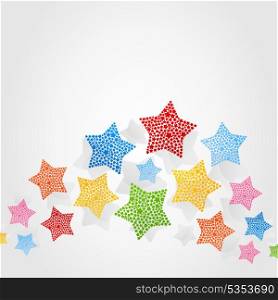Star background2. Stars on a grey background. A vector illustration