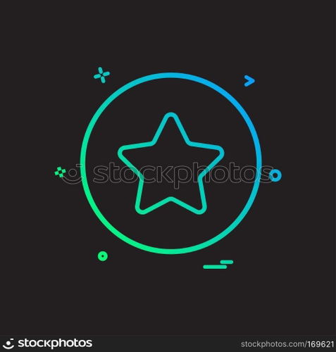star basic icon vector design
