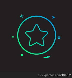 star basic icon vector design