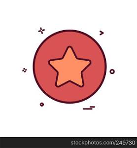 star basic icon vector design