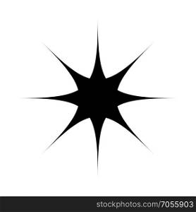 Star black icon .