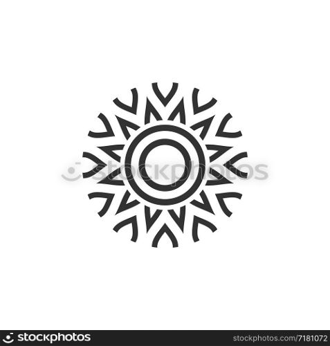Star Blossom Flower Ornamental Logo Template Illustration Design. Vector EPS 10.