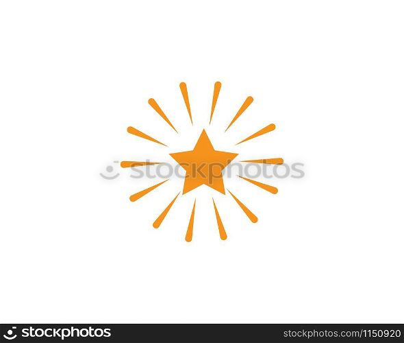 Star bright ilustration logo vector