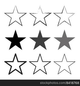 Star brush. Star icon. Shape background. Dirty watercolor pattern. Vector illustration. Stock image. EPS 10.. Star brush. Star icon. Shape background. Dirty watercolor pattern. Vector illustration. Stock image. 