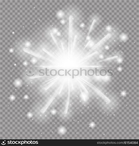 Star Burst with Sparkles. Vector illustration on Transparent Background. EPS10. Star Burst with Sparkles. Vector illustration on Transparent Ba
