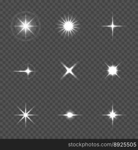 Star burst with sparkles vector image