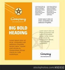 Star Business Company Poster Template. with place for text and images. vector background