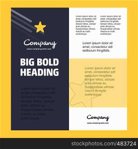 Star Business Company Poster Template. with place for text and images. vector background