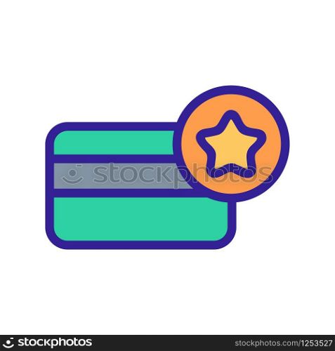 Star card icon vector. Thin line sign. Isolated contour symbol illustration. Star card icon vector. Isolated contour symbol illustration