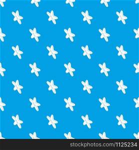 Star clothes button pattern vector seamless blue repeat for any use. Star clothes button pattern vector seamless blue