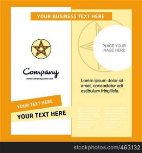Star Company Brochure Template. Vector Busienss Template