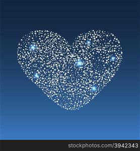 Star diamond heart. Star diamond heart. A symbol of love and romance. Wedding and Valentines day. Star diamond heart