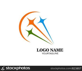 star faster express logo icon vector illustration design