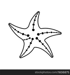 Star fish icon vector illustration symbol design