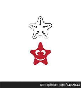 Star Fish Logo Template vector icon illustration design