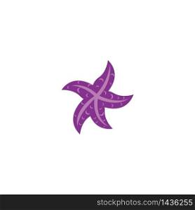 Star fish logo vector flat design