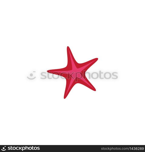 Star fish logo vector flat design