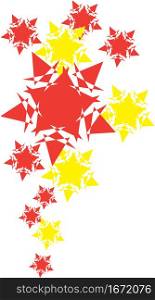Star Flakes Vector Background