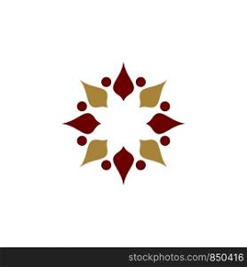 Star Flower Decoration Logo Template Illustration Design. Vector EPS 10.