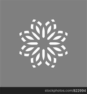 Star Flower Ornamental Pictograph Logo Template Illustration Design. Vector EPS 10.