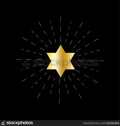 star frame. Shining banner. Golden star, black background. Vector illustration. stock image. EPS 10.. star frame. Shining banner. Golden star, black background. Vector illustration. stock image.