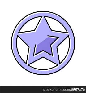star game award color icon vector. star game award sign. isolated symbol illustration. star game award color icon vector illustration