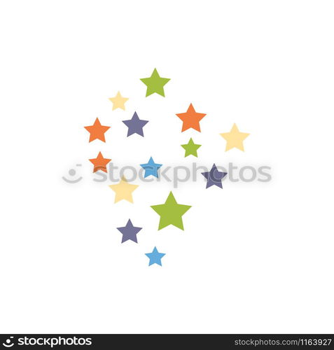 Star graphic design template vector isolated illustration