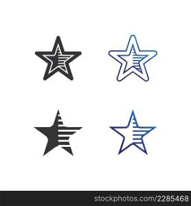 Star icon and logo  Template vector illustration design
