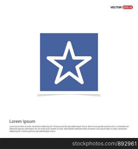 Star Icon - Blue photo Frame