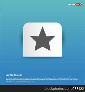 Star Icon - Blue Sticker button