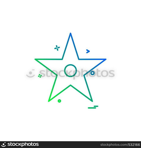 Star icon design vector