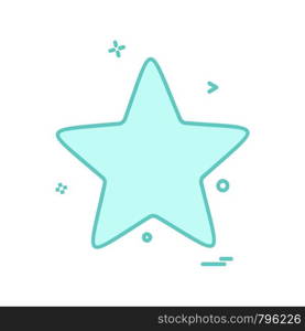 Star icon design vector