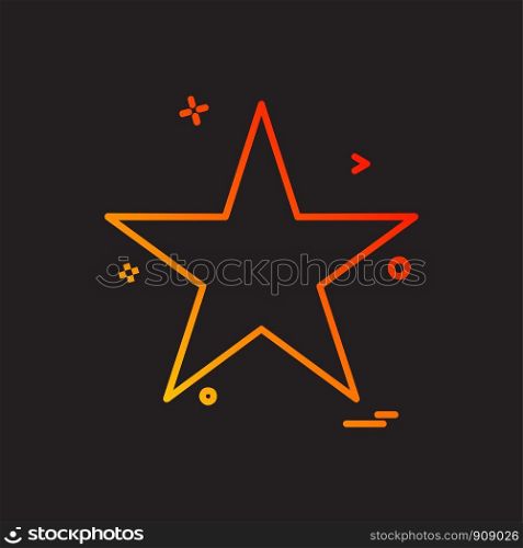 Star icon design vector