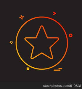 Star icon design vector